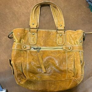 7 For All Mankind Brown Leather Satchel